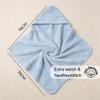 smartaini Personalized Baby Hooded Towel with Name, Soft Cotton, Blue view 4