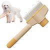 Self-Cleaning Cat Brush | Anti-Slip Grooming Comb for Long-Haired Cats view 1