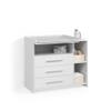 Livinity Torino Changing Table Dresser, White view 1