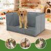 Portable Foldable Dog Toilet Tray with High Walls view 2