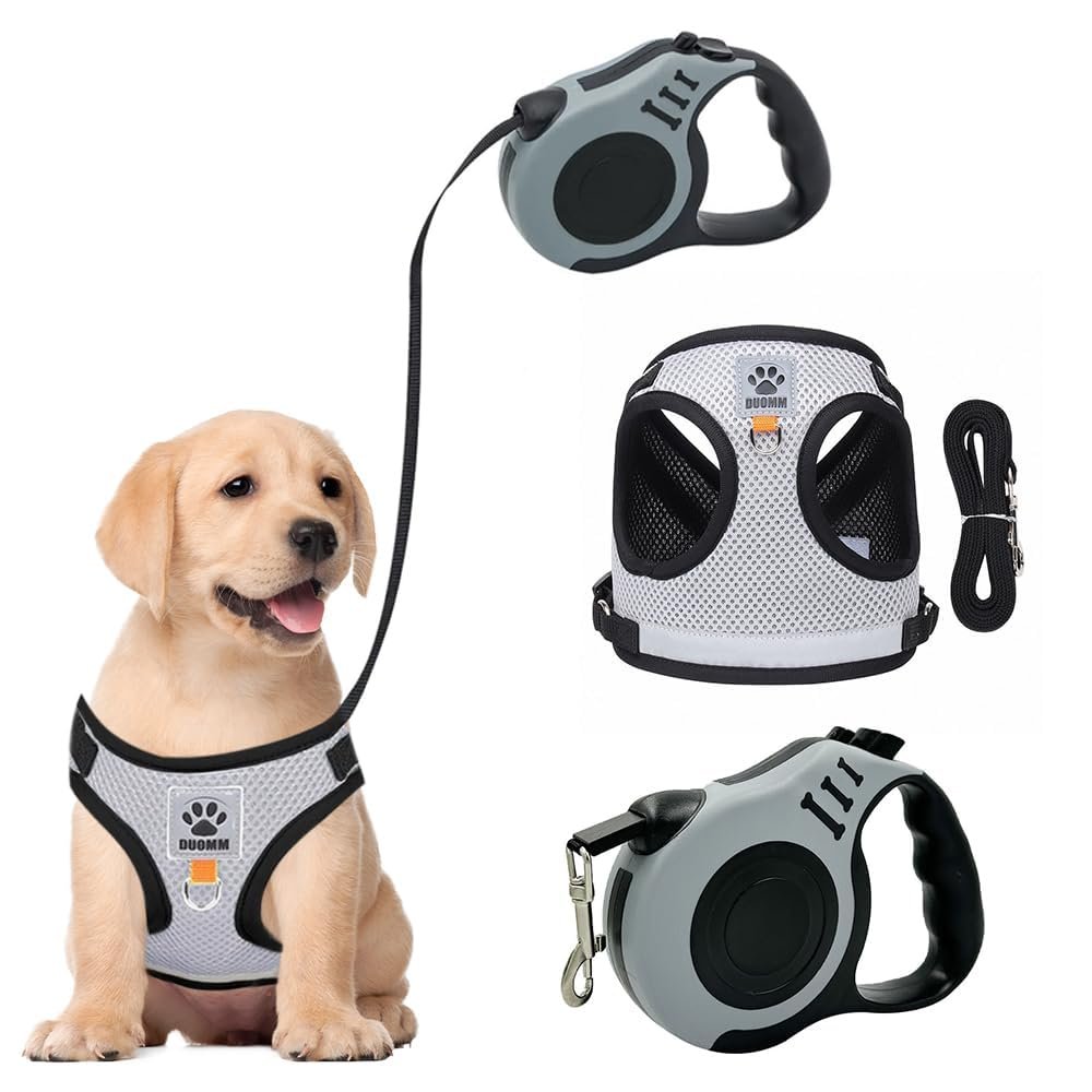 BKEPDY Adjustable Cat Harness with Leash (M)