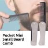 Stainless Steel Beard Comb, Folding Pocket Comb for Fathers, Compact Mustache Styling Tool, 1 Piece view 4