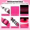 Weesiber Rechargeable USB LED Dog Collar, 3 Light Modes, Adjustable, Reflective, with D-Ring, Pink, S view 3