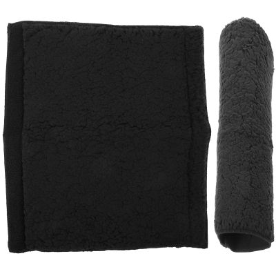 Wheelchair Handle Covers, 2-Piece, Polyester Fiber, Black, for Seniors