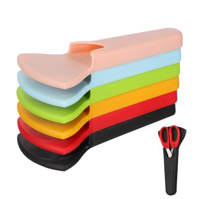 SKISUNO Magnetic Scissor Sheaths, PP, 6-Pack, for Kitchen Scissors, with Soft Magnet