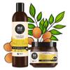 P-Beauty Natural Cosmetics Marula Hair Care Set – Shampoo & Hair Mask – Organic & Vegan view 1