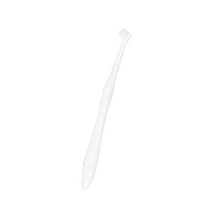 Simple Dog Toothbrush with Fine Bristles, Long Handle, White