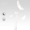 Simple Dog Toothbrush with Fine Bristles, Long Handle, White view 4