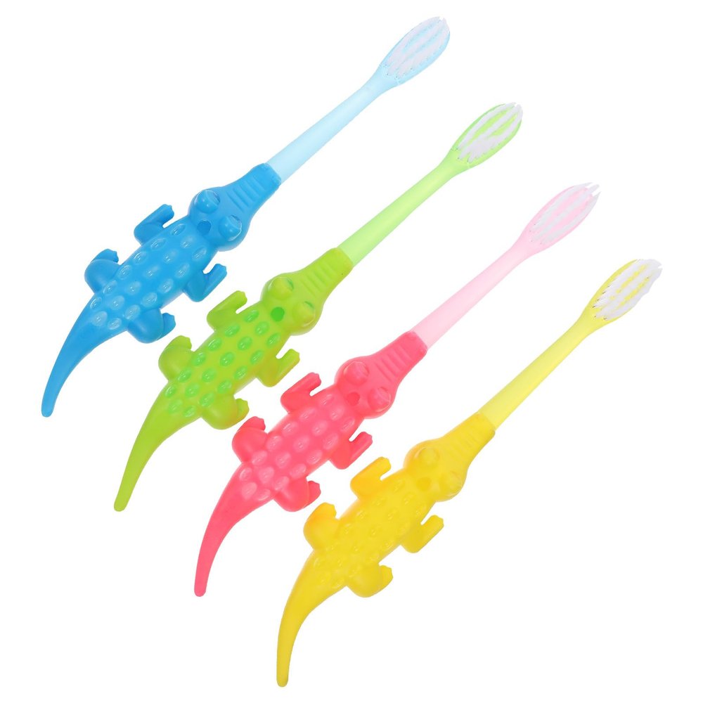 Tofficu Kids' Toothbrushes, Ages 3–12, Soft Bristles, 8-Pack, Assorted Color