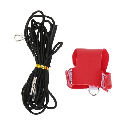 Wangcmcol Bird Flight Harness Vest, 2 m Elastic Leash, 360° Swivel, Size L