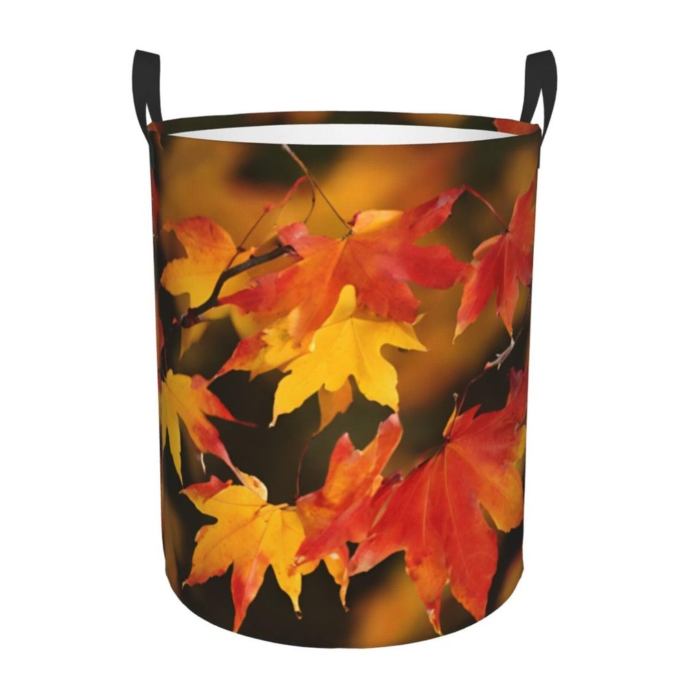 Red Maple Leaves Laundry Basket, 40 x 50 cm