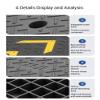 Heavy-Duty Rubber Driveway Ramp, Curb and Threshold Ramp for Cars and Wheelchairs (50 x 80 x 13 cm) view 2
