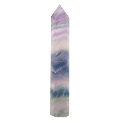 Fluorite Crystal Tower | Genuine Healing Stone for Mindfulness and Vitality Cleansing | Chakra Balancing, Home Decor, Pocket Amulet | 6–7 cm, 24 g