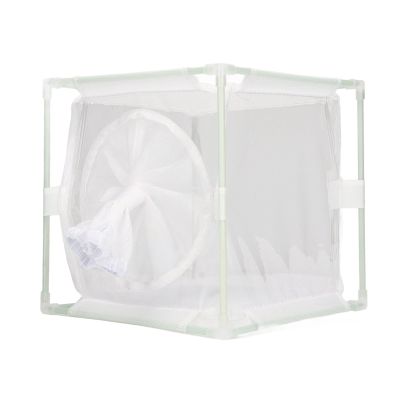 Observation Cage, Reusable Butterfly Breeding Box, 16 x 16 x 16 cm, White, Sleeve-Shaped