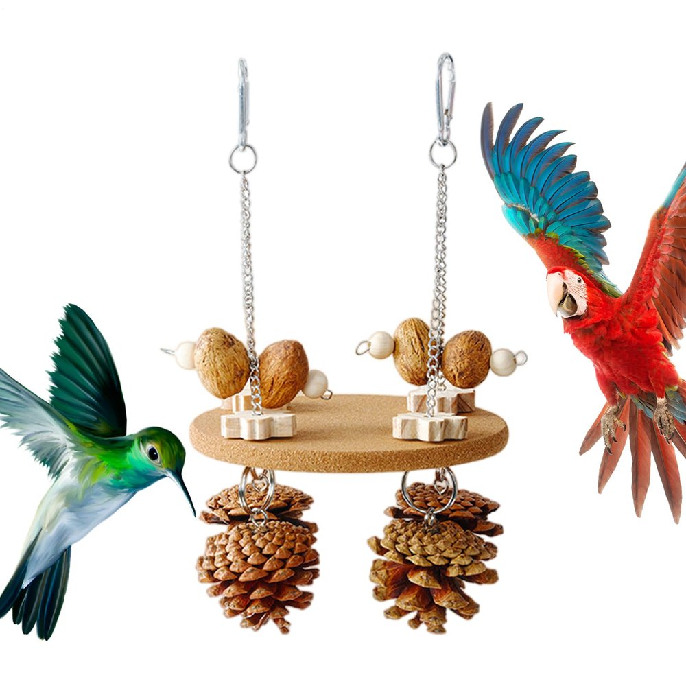 Foraging Interactive Bird Toy for Parakeets