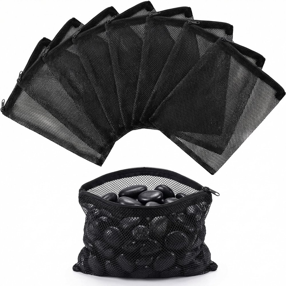 SLIAXINT 10-Piece Aquarium Filter Bag Set with ABS Zipper