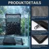 SLIAXINT 10-Piece Aquarium Filter Bag Set with ABS Zipper view 3