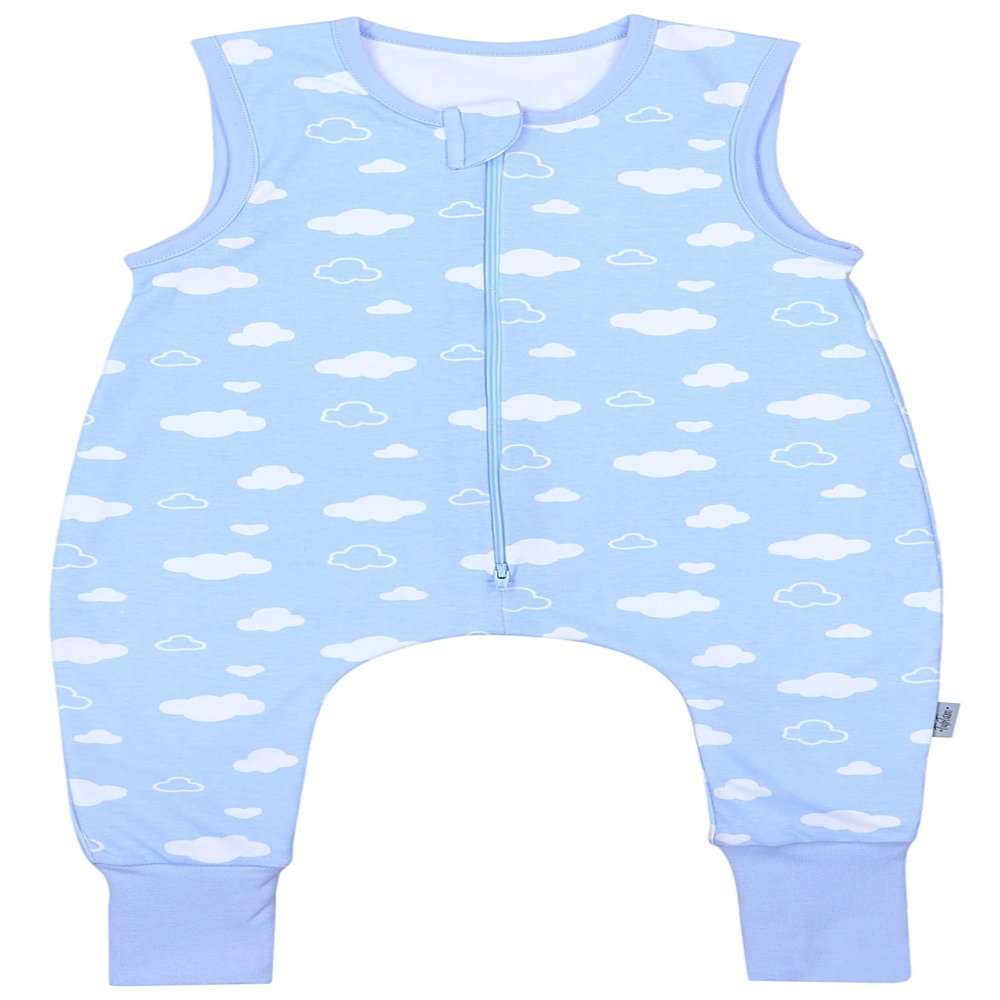 TupTam Baby Summer Sleep Sack with Legs, 0.5 TOG, Cloud Blue, 116-122