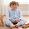TupTam Baby Summer Sleep Sack with Legs, 0.5 TOG, Cloud Blue, 116-122 view 3