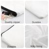 Teouuas Personalized Cosmetic Bag with U Letter Keychain view 3
