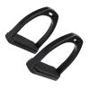 Xiuganpo Heavy-Duty Plastic Horse Stirrups, Black, Non-Slip Pads, 2 pcs (L) view 4