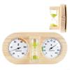 Autilyshop Wooden Sauna Thermometer Hygrometer with 15-Minute Hourglass, Purple, 29 x 14 cm view 4
