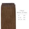 WENNALIFE Genius Weft Human Hair Extensions, 60 cm, 60 g, Light Auburn Brown view 2