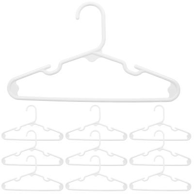 Zerodeko 10-Pack Children's Hangers, PP, Non-Slip, White