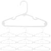 Zerodeko 10-Pack Children's Hangers, PP, Non-Slip, White view 1