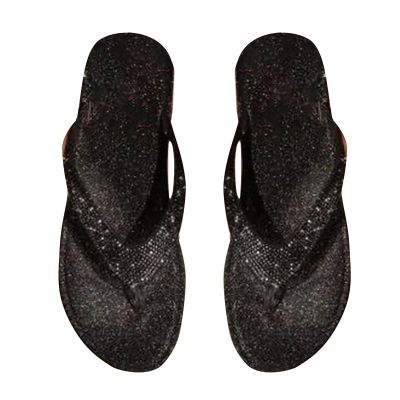 Women’s Rhinestone Flip-Flops, Non-Slip Orthopedic Beach Sandals