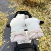 Pair of Fleece-Lined Windproof Stroller Mittens with Stylish Bows view 2