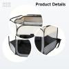 yeeplant Portable Pet Playpen, 72 cm, Foldable, with Breathable Mesh, Easy to Clean, for Small to Medium Dogs, Beige view 4