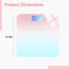 Machify Rechargeable Body Weight Scale, 26 cm, Temperature Display, Compact Rounded-Corner Design, Clear Display, Health Management view 2