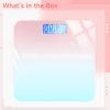 Machify Rechargeable Body Weight Scale, 26 cm, Temperature Display, Compact Rounded-Corner Design, Clear Display, Health Management view 3