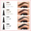 Microblading Eyebrow Pencil, Waterproof 4-Tip Fine-Line Pencil (Black) view 4