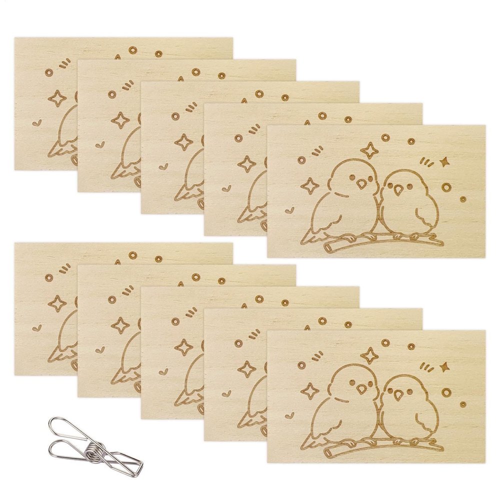 Cockatiel Toy | 10-Piece Natural Chew Toy for Bird Cages