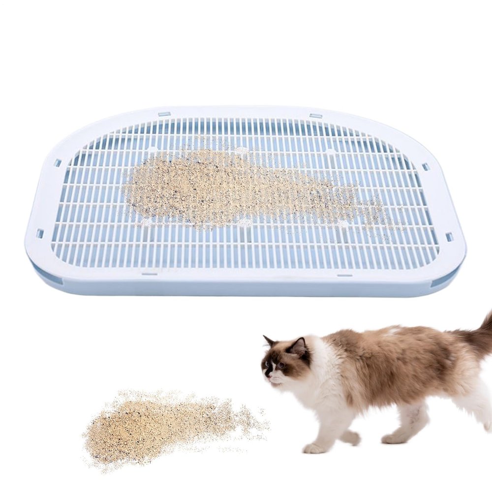 Cat Litter Box Steps with Anti-Tracking Mat