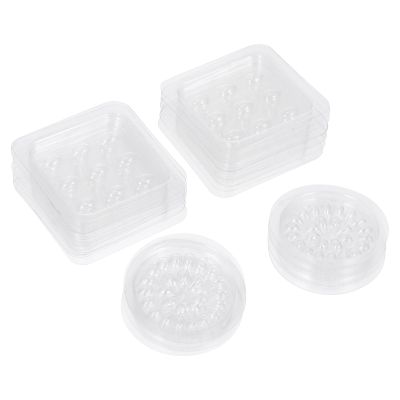 Operitacx 40-Piece White Plastic Eyelash Glue Holders