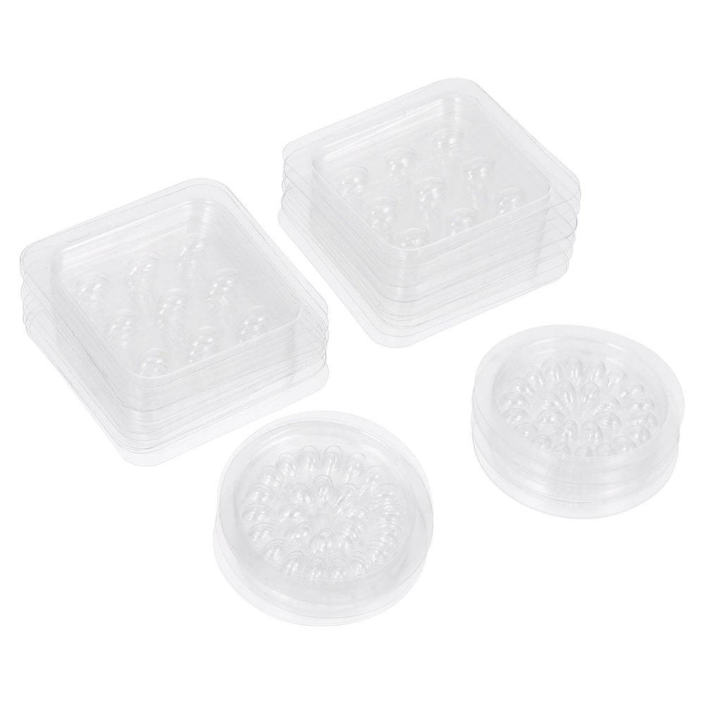 Operitacx 40-Piece White Plastic Eyelash Glue Holders