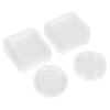 Operitacx 40-Piece White Plastic Eyelash Glue Holders view 1