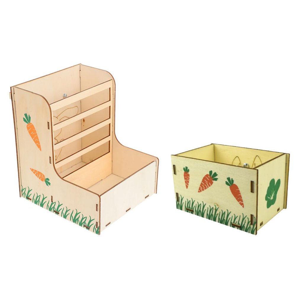 VALICLUD 2-Pack Rabbit Feed Dispenser