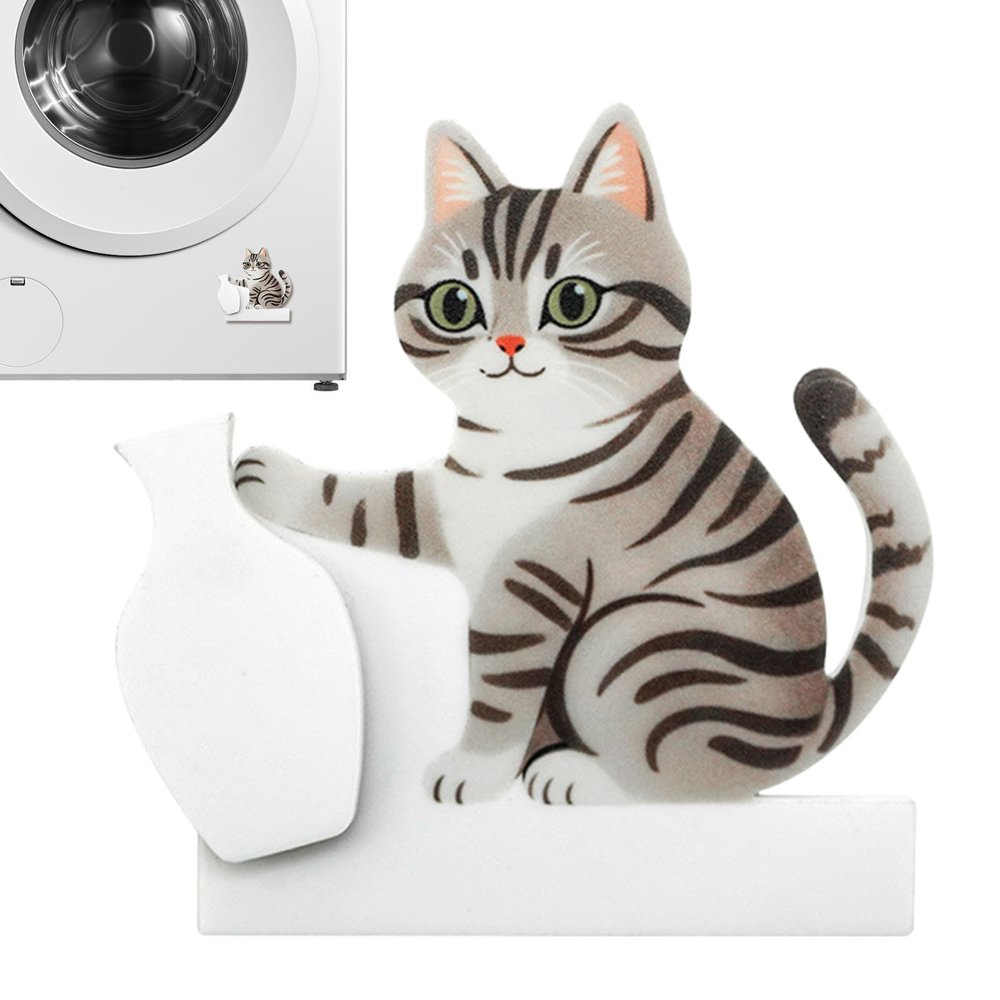 Magnetic Acrylic Cat Whisker Holder Refrigerator Magnet