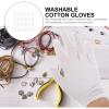 Tofficu White Cotton Gloves, 12 Pairs view 3