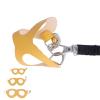 Phefop Hamster Harness and Leash Set - Adjustable Striped Nylon Vest for Small Pets (Yellow) view 3
