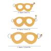 Phefop Hamster Harness and Leash Set - Adjustable Striped Nylon Vest for Small Pets (Yellow) view 4