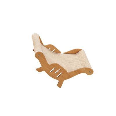 YIUPEDRFG Elegant Cat Lounger with Sisal Scratching Mat