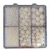 Edible White Sugar Pearls, 130 g, 4 Sizes view 1
