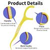 Dental Floss Picks, 200 Count, 4 Flavors and Colors, Disposable Flossers with Toothpicks view 3
