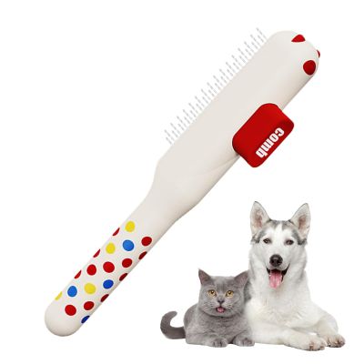 Self-Cleaning Cat Comb with Metal Teeth