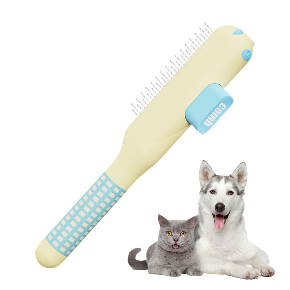 Self-Cleaning Pet Grooming Comb for Cats